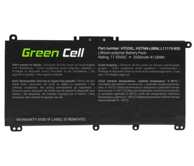 Green Cell Bateria do HP 250 G7 HT03XL 11,55V 3,5Ah HP163 - 746993 - zdjęcie 2